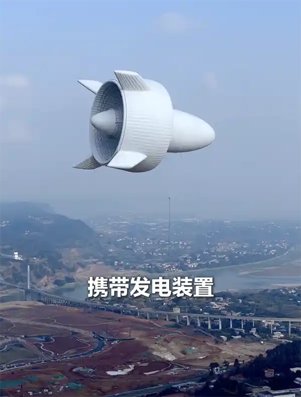 空中发电站亮相！中国2000米高空打造移动充电宝
